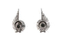 Boucles d'oreilles années 70 en or blanc et diamants 58 Facettes 23898