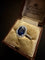 55 Bague en or blanc avec saphir et diamants 58 Facettes AN85MT