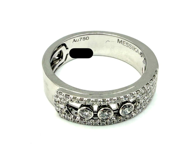 53 Messika Move Noa Pavé - Bague en or blanc et diamants 58 Facettes MESSIKA BG
