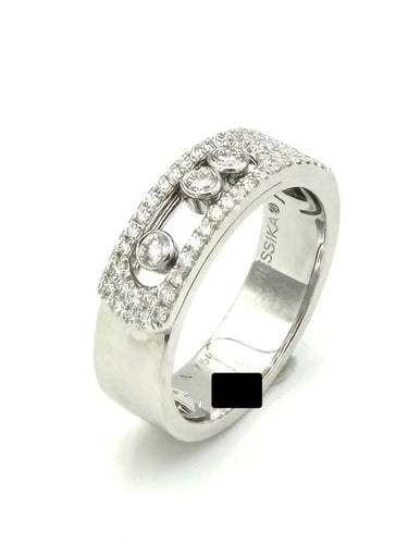 53 Messika Move Noa Pavé - Bague en or blanc et diamants 58 Facettes MESSIKA BG