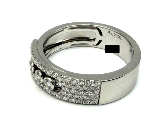 53 Messika Move Noa Pavé - Bague en or blanc et diamants 58 Facettes MESSIKA BG