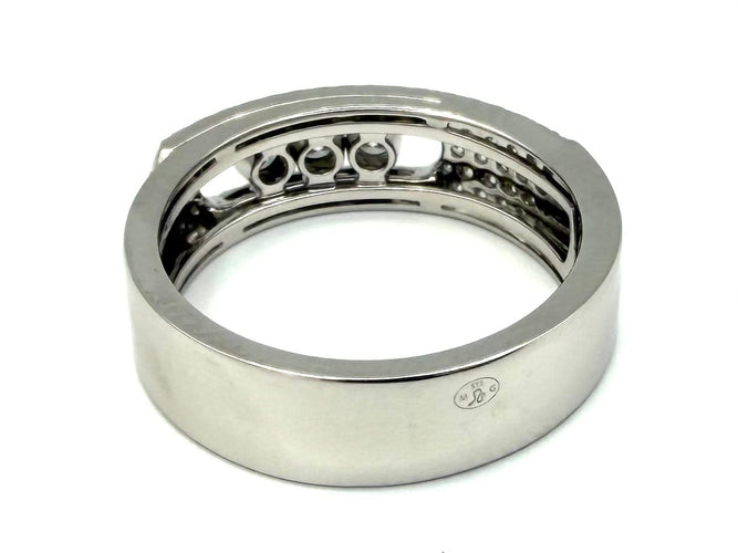 53 Messika Move Noa Pavé - Bague en or blanc et diamants 58 Facettes MESSIKA BG