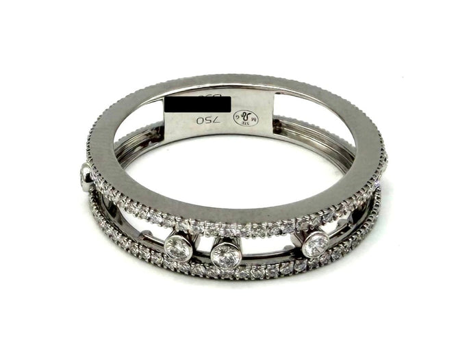 52 Messika Fine Move Romane - Bague en or blanc et diamants 58 Facettes MESSIKA BG