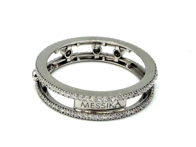 52 Messika Fine Move Romane - Bague en or blanc et diamants 58 Facettes MESSIKA BG
