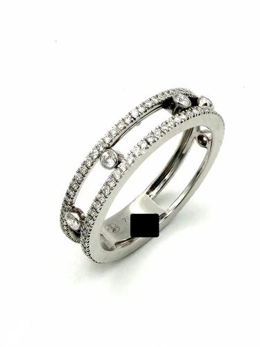 52 Messika Fine Move Romane - Bague en or blanc et diamants 58 Facettes MESSIKA BG