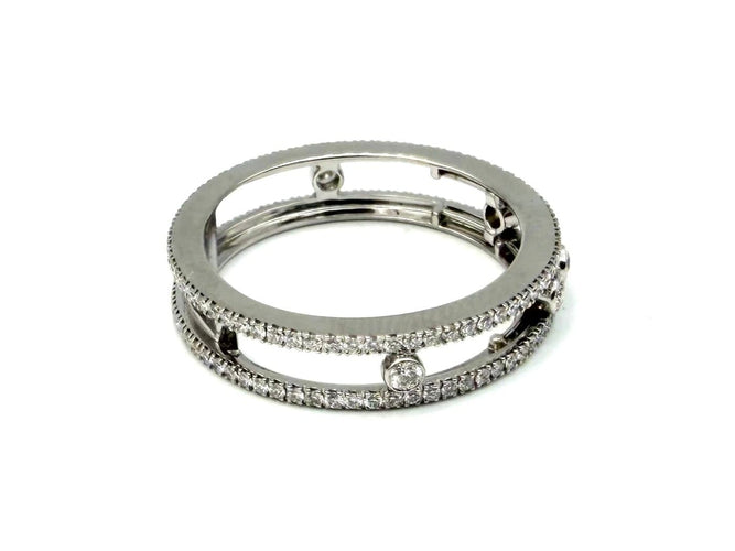 52 Messika Fine Move Romane - Bague en or blanc et diamants 58 Facettes MESSIKA BG