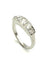 54 Jarretière - Bague en or blanc et diamants 58 Facettes VINTAGE BG