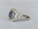 53 Bague en or blanc avec alexandrite ALGT 0,77 ct et diamants 58 Facettes ring