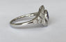 53 Bague en or blanc avec alexandrite ALGT 0,77 ct et diamants 58 Facettes ring