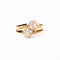 54 Toi & Moi - Bague marguerites en or rose et diamants 58 Facettes LMB-390