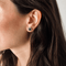 Boucles d'oreilles marguerites en or jaune, saphirs et diamants 58 Facettes LMB-329