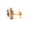 Boucles d'oreilles marguerites en or jaune, saphirs et diamants 58 Facettes LMB-329