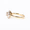 55.5 Bague ancienne - Bague entourage en or jaune, platine et diamants 58 Facettes LMB-291