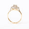 55.5 Bague ancienne - Bague entourage en or jaune, platine et diamants 58 Facettes LMB-291