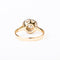 55.5 Bague ancienne - Bague entourage en or jaune, platine et diamants 58 Facettes LMB-291