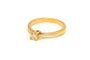 52 Solitaire contemporain - Bague en or jaune 18 carats et diamant 58 Facettes 19410