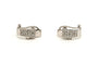 Boucles d'oreilles contemporaines en or blanc et diamants 58 Facettes 18806