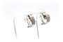 Boucles d'oreilles contemporaines en or blanc et diamants 58 Facettes 18806