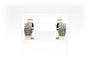 Boucles d'oreilles contemporaines en or blanc et diamants 58 Facettes 18806
