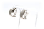 Boucles d'oreilles contemporaines en or blanc et diamants 58 Facettes 18806