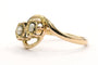 47 Art Nouveau - Bague en or jaune 18 carats et perles 58 Facettes 22473