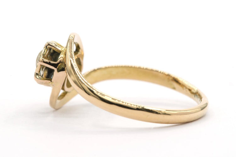 47 Art Nouveau - Bague en or jaune 18 carats et perles 58 Facettes 22473