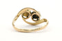 47 Art Nouveau - Bague en or jaune 18 carats et perles 58 Facettes 22473