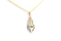 Pendentif Art déco en or jaune et blanc 18 carats serti de strass 58 Facettes 23046