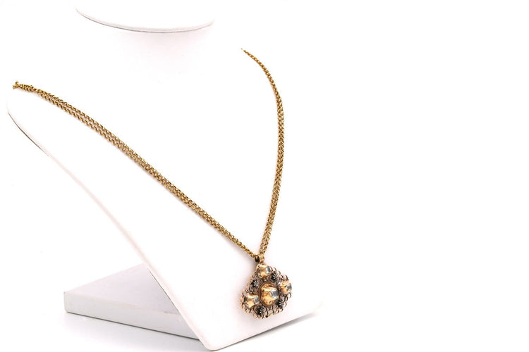 Napoléon III - Collier en or jaune 18 carats et diamants taille rose 58 Facettes B485