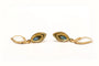 Boucles d'oreilles 1970 en or jaune 18 carats et saphirs 58 Facettes 22471