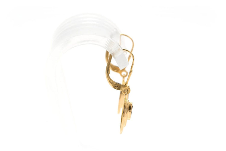 Boucles d'oreilles 1970 en or jaune 18 carats et saphirs 58 Facettes 22471