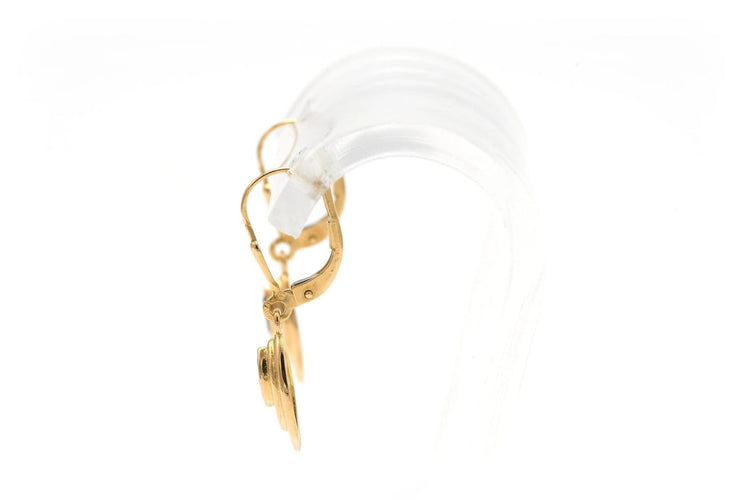 Boucles d'oreilles 1970 en or jaune 18 carats et saphirs 58 Facettes 22471