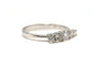 61 Bague contemporaine en or blanc et diamants 58 Facettes 22734