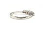 61 Bague contemporaine en or blanc et diamants 58 Facettes 22734