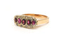 56 Art Déco - Bague en or jaune, rubis et diamants 58 Facettes 22751