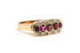 56 Art Déco - Bague en or jaune, rubis et diamants 58 Facettes 22751