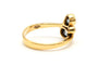 56 Bague contemporaine en or jaune, topazes et diamants 58 Facettes 22938