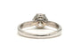 57 Bague contemporaine en or blanc et diamant taille brillant 58 Facettes 23012