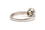 57 Bague contemporaine en or blanc et diamant taille brillant 58 Facettes 23012