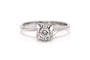 56 Bague contemporaine en or blanc 18 carats et diamant 58 Facettes 23103