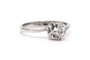 56 Bague contemporaine en or blanc 18 carats et diamant 58 Facettes 23103