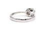 56 Bague contemporaine en or blanc 18 carats et diamant 58 Facettes 23103