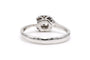 56 Bague contemporaine en or blanc 18 carats et diamant 58 Facettes 23103