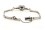 Art Déco - Bracelet en or blanc, saphir et diamants taille rose 58 Facettes 23105