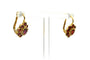Boucles d'oreilles en or jaune 18 carats et grenats 58 Facettes 23268