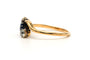 54 Art Nouveau - Bague en or jaune, saphir et diamants 58 Facettes B807