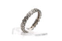 51 Alliance américaine en or blanc 18 carats et diamants 58 Facettes 23718