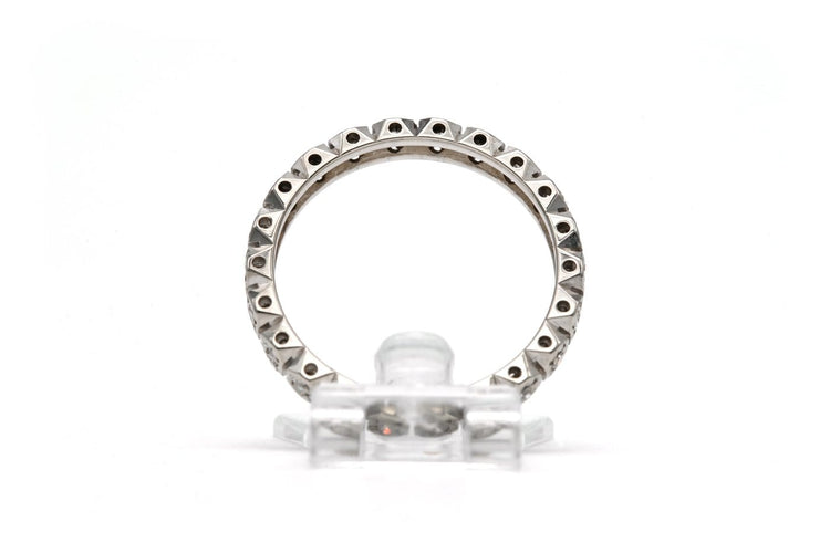 51 Alliance américaine en or blanc 18 carats et diamants 58 Facettes 23718