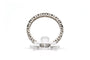 51 Alliance américaine en or blanc 18 carats et diamants 58 Facettes 23718