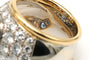 56 Bague contemporaine en or jaune et blanc 18 ct, topaze et diamants 58 Facettes 23696